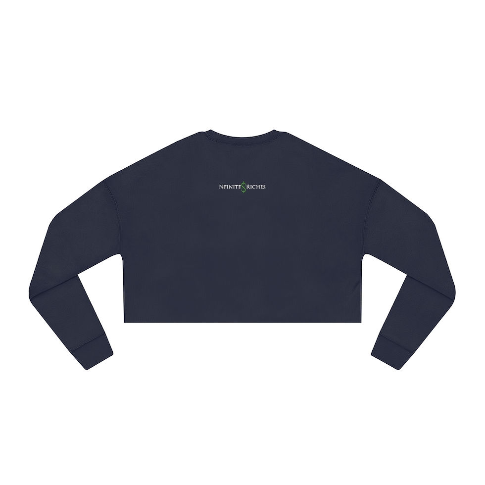 Thumbnail: FUTURE BILLIONAIRE BY MARRIAGE WOMEN'S CROPPED SWEATSHIRT