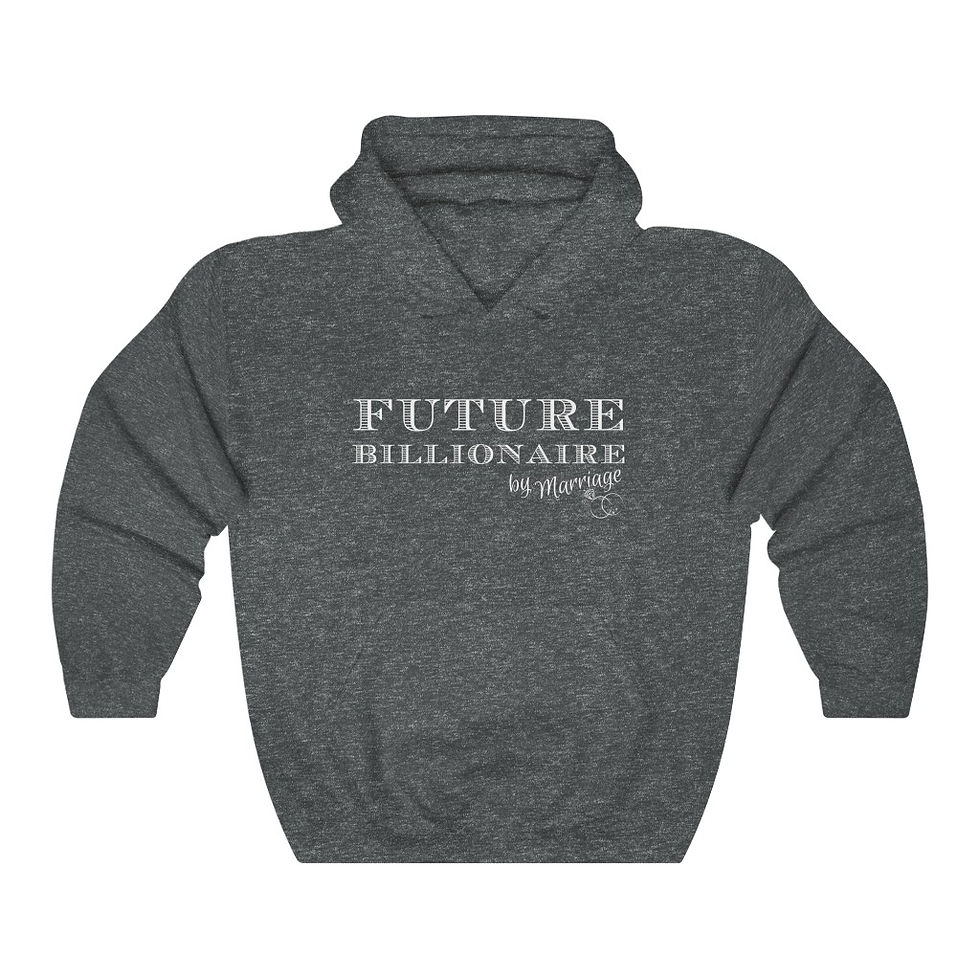Thumbnail: FUTURE BILLIONAIRE BY MARRIAGE UNISEX HEAVY BLEND ™ HOODED SWAETSHIRT