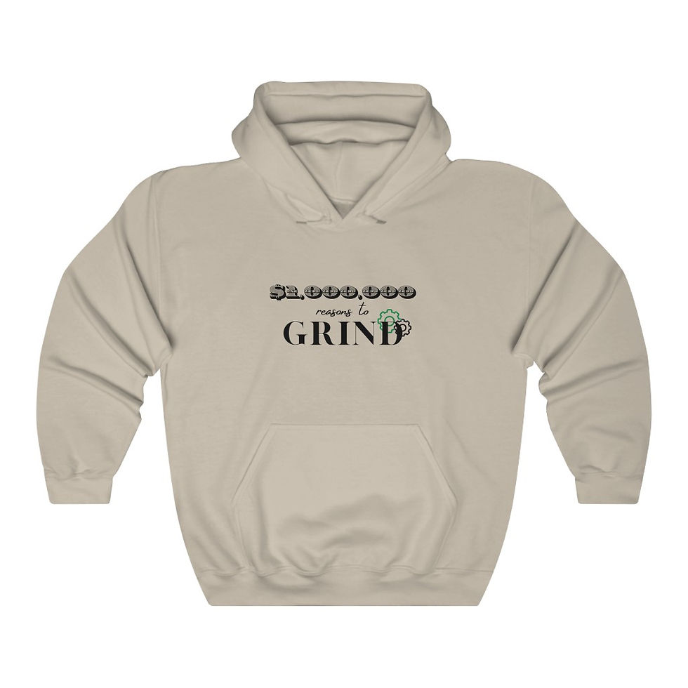 Thumbnail: $1,000,000 REASONS TO GRIND UNISEX HEAVY BLEND™ HOODED SWEATSHIRT
