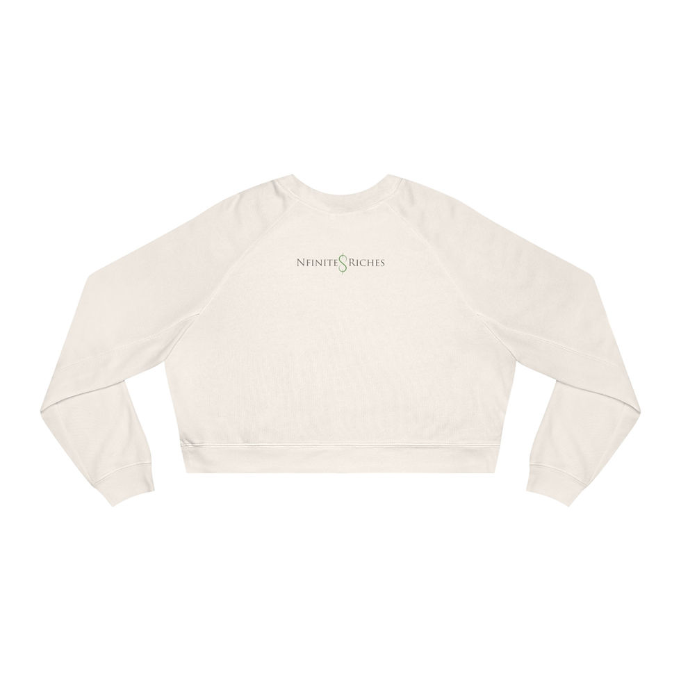 Thumbnail: BILLIONAIRE VIBES WOMENS CROPPED FLEECE PULLOVER