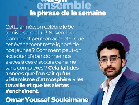 Phrase de la semaine - Omar Youssef Souleimane dans Le Point