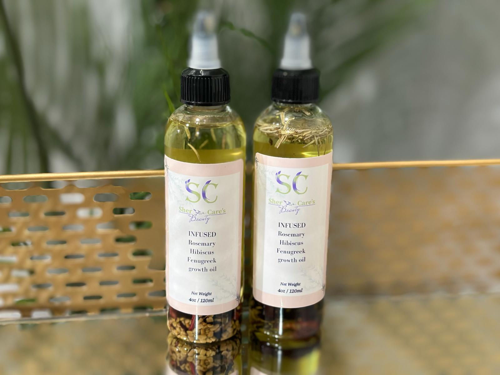Infused Rosemary Hibiscus Fenugreek growth oil