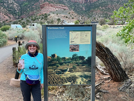 Watchman Trail in Zion National Park from Watchman Campground