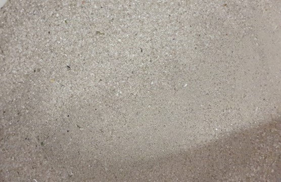 Recycled glass sand from solar panels
