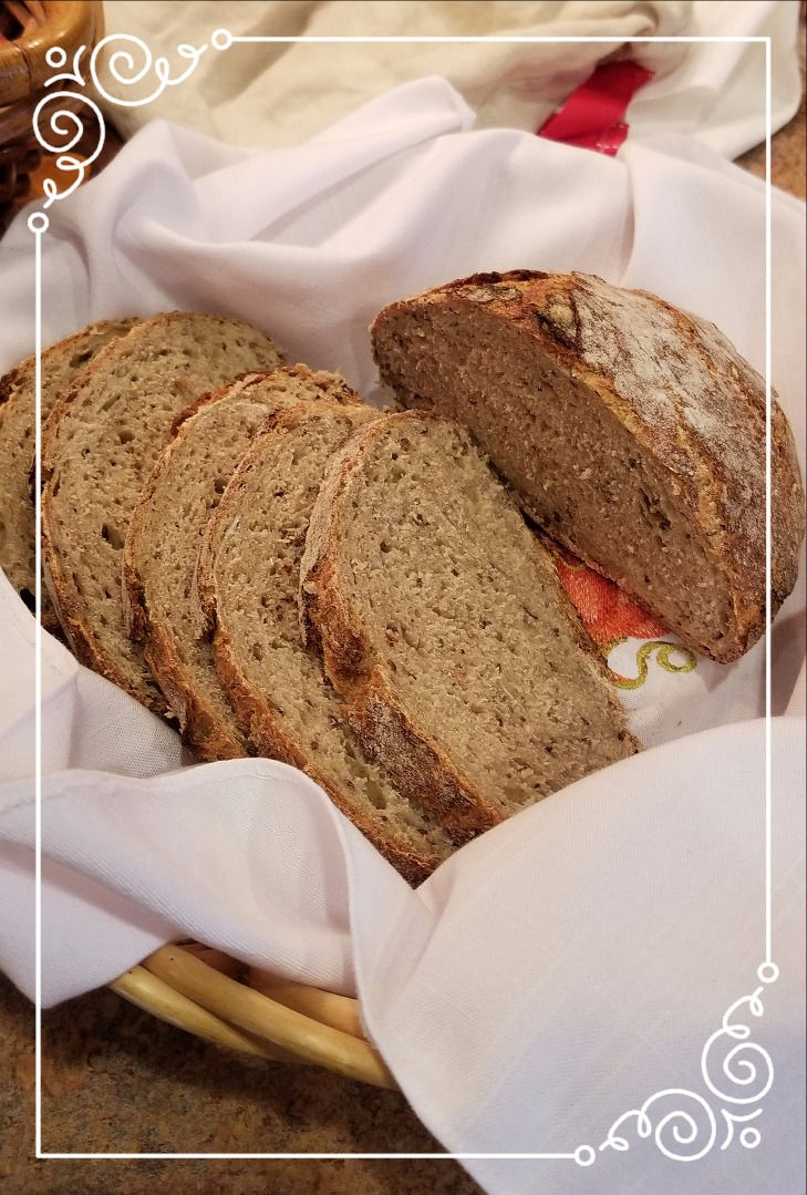 sliced finished rye loaf