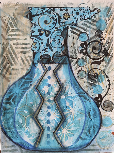 christine gangloff theartist serie acrylique sur papier