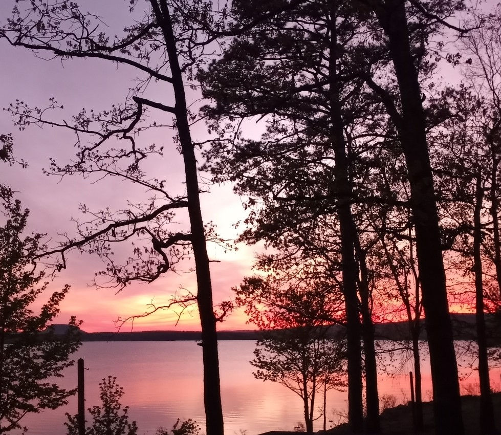 Sunset over a Lake