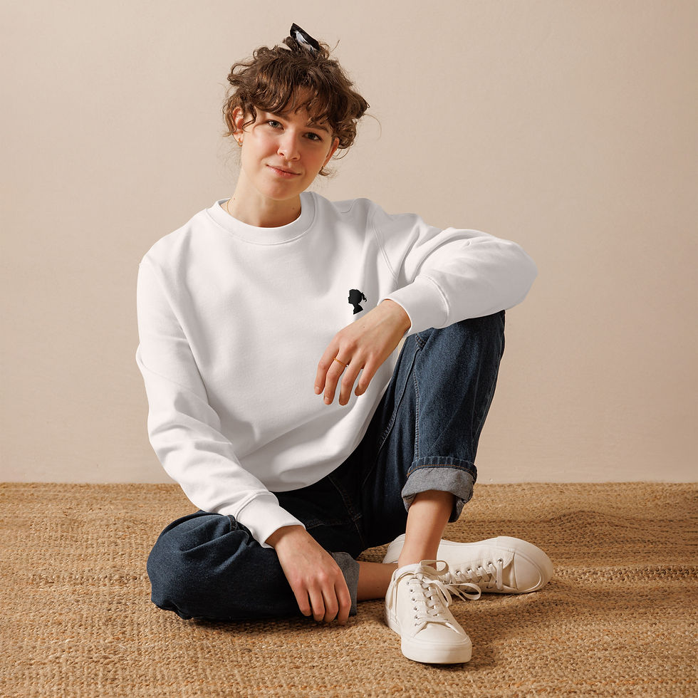 Thumbnail: 4 the dreamers Unisex Sweatshirt White
