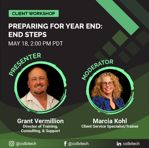 Preparing for Year End: End Steps
