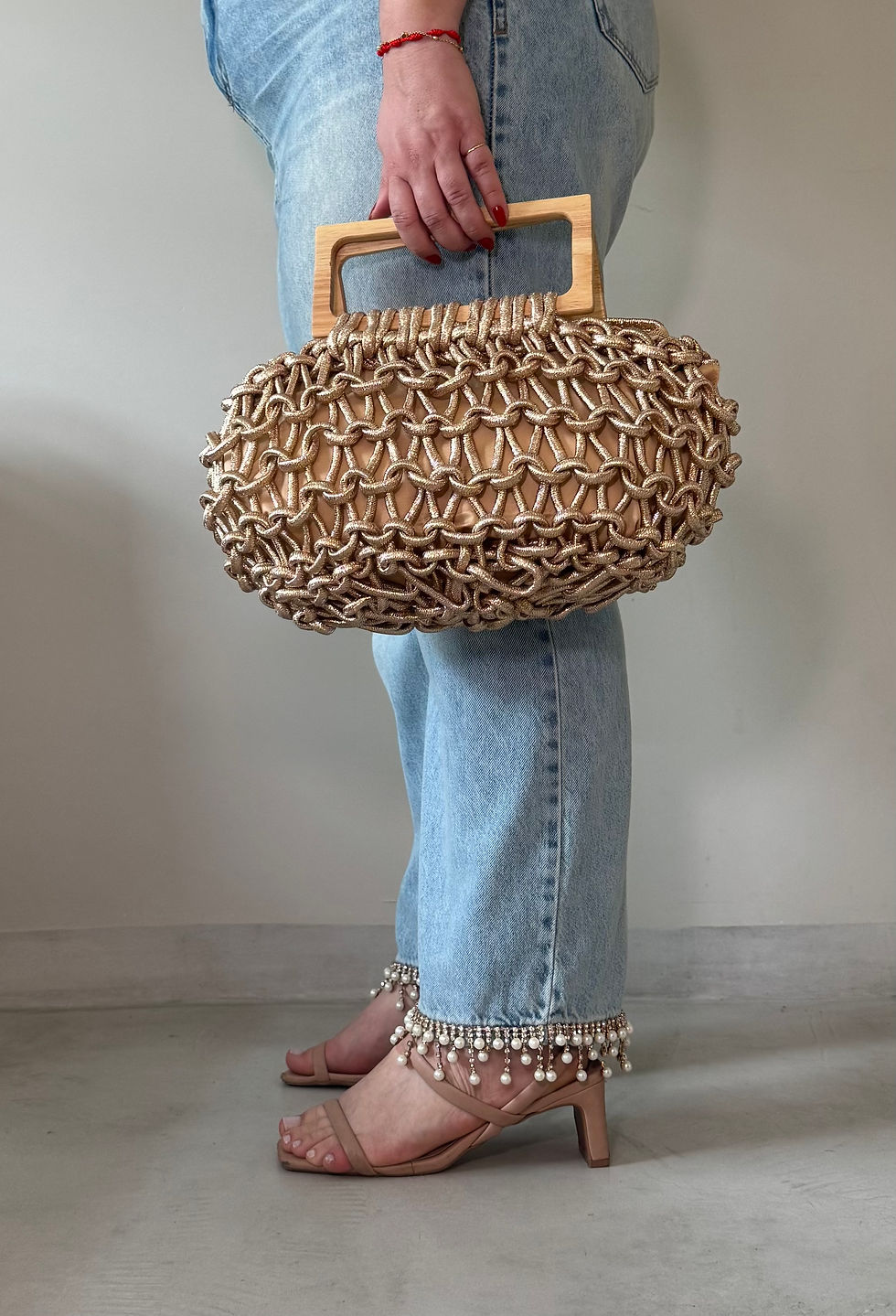 Miniatura: Bolsa Macramê - Brilho