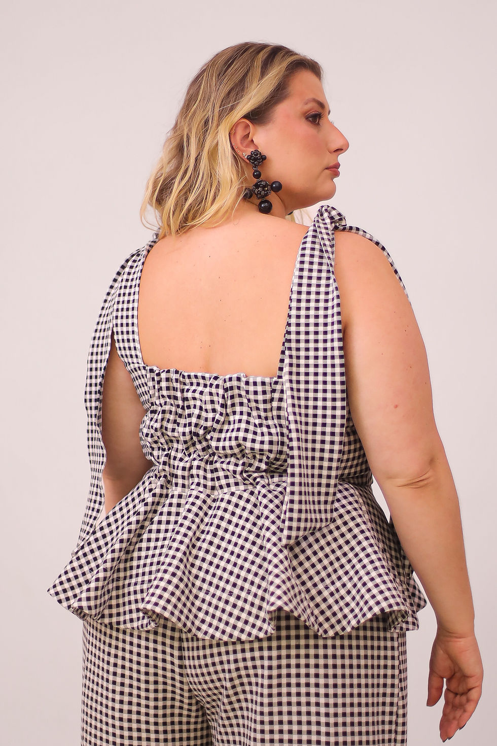 Miniatura: Blusa Peplum Vichy