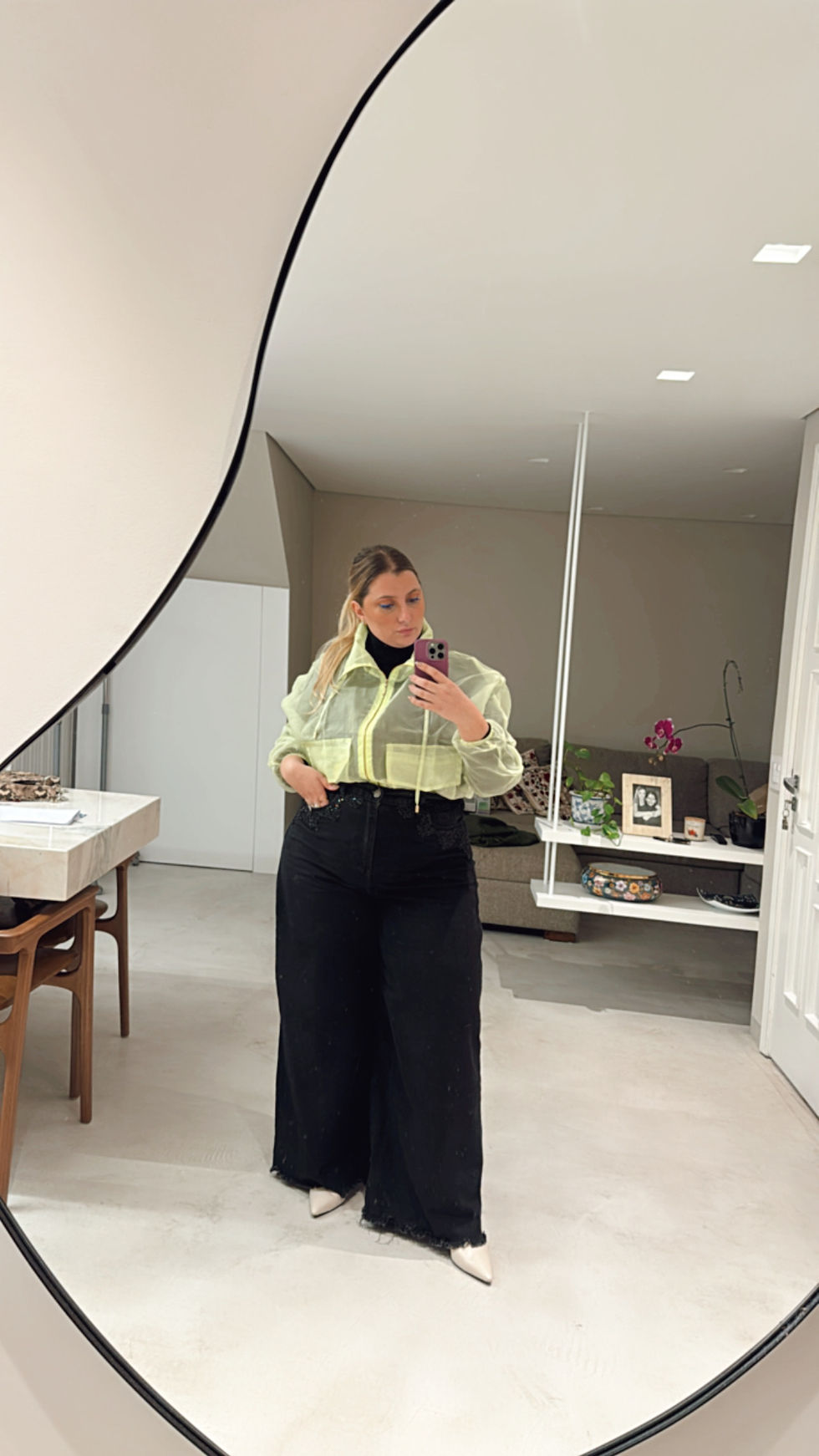 Miniatura: Calça Jeans Wide Leg - Bordada