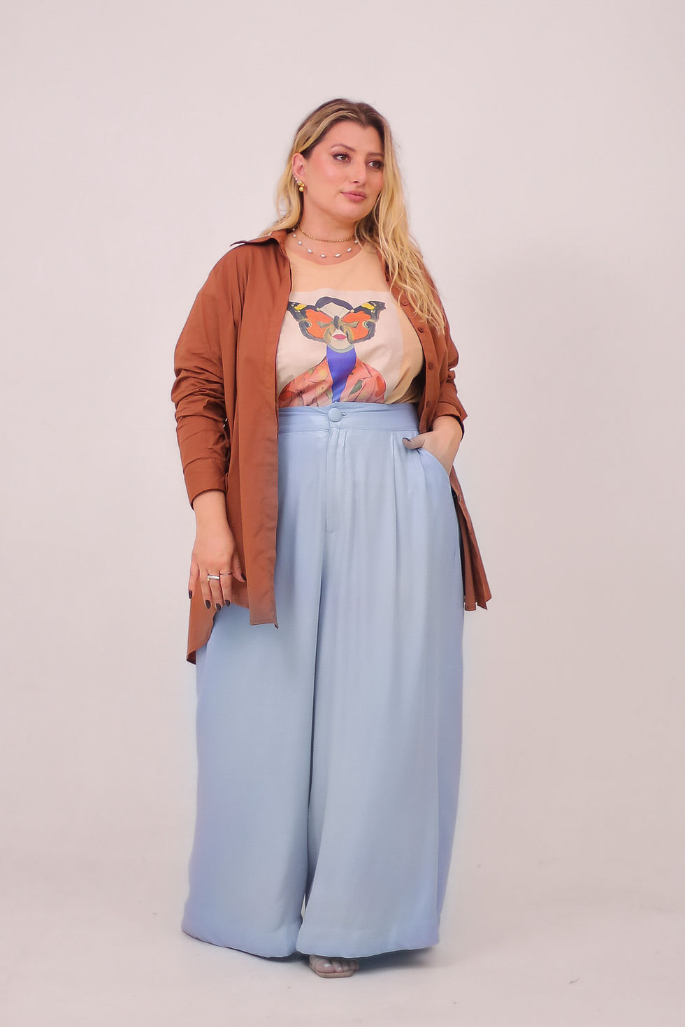 Miniatura: Camisa Oversized Marrom