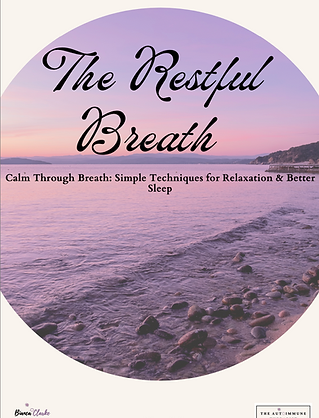 Restful calm breathing techniques. stress management