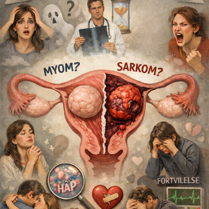 Muskelknute del 5. Er muskelknuten min en myom eller sarkom, med alle følelser som finnes pakket inni seg?