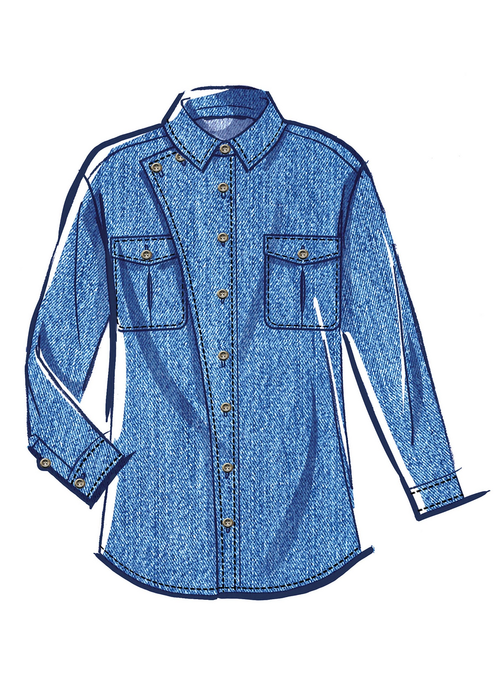 Thumbnail: McCall’s Pattern M8615 Unisex Shirts