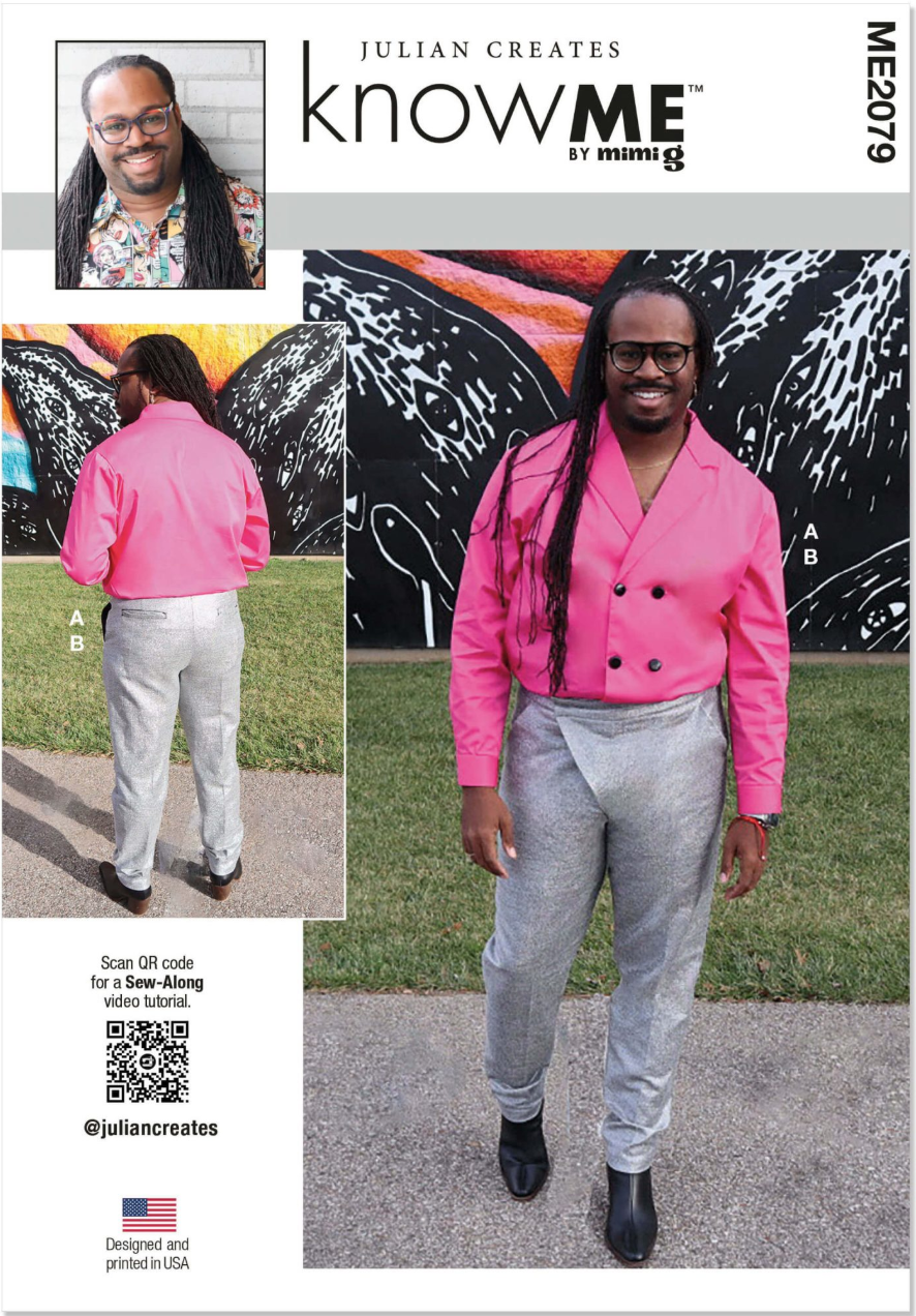 Know Me Sewing Pattern ME2079 Men’s Shirt and Trousers by Julian Creates