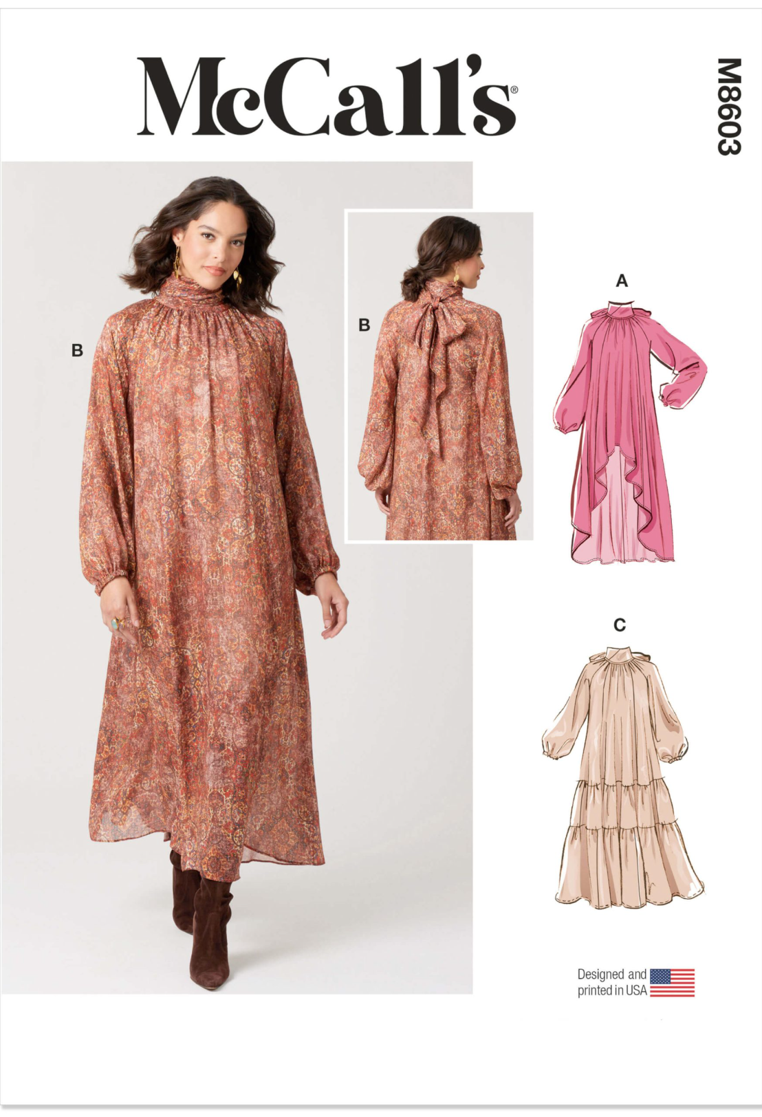 McCall’s Pattern M8603 Misses’ Dress with Hemline Variations