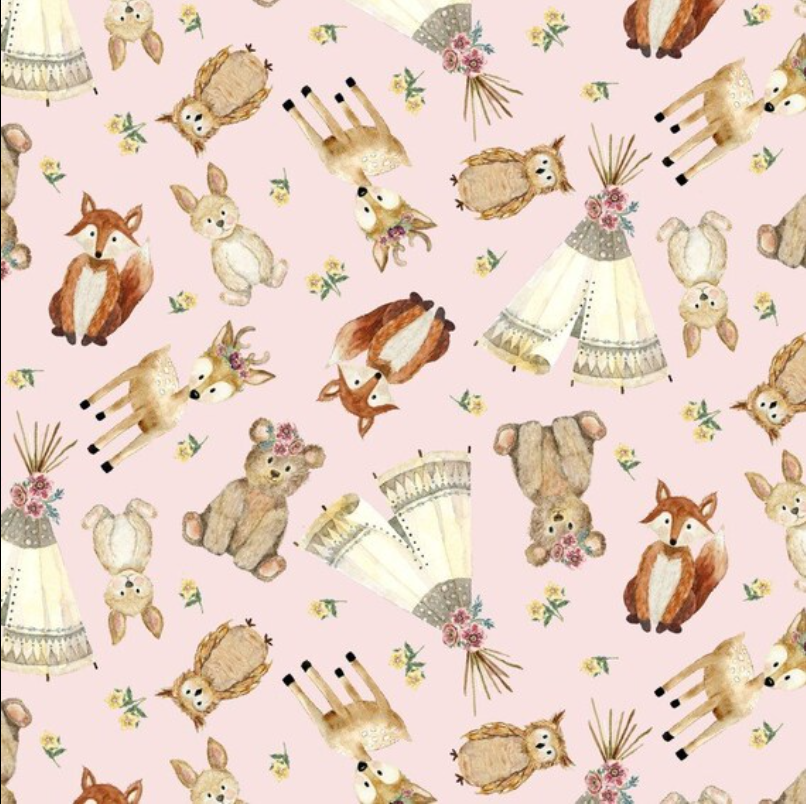 forest friends pink