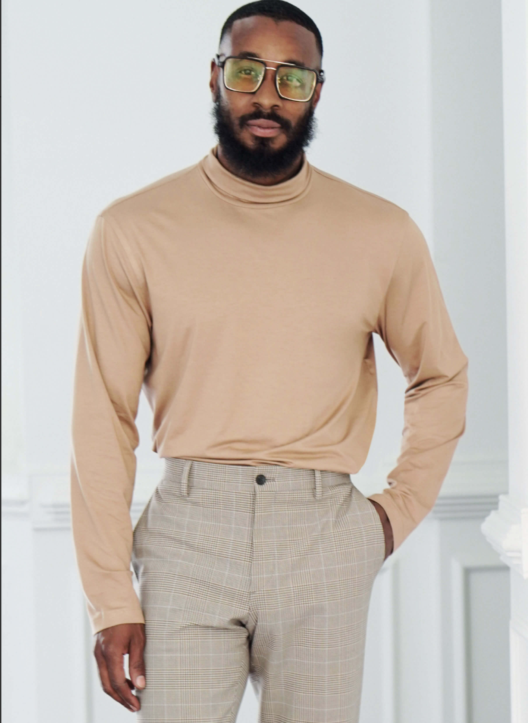 Thumbnail: Know Me Pattern ME2105 Men’s Knit Turtleneck and Cardigan
