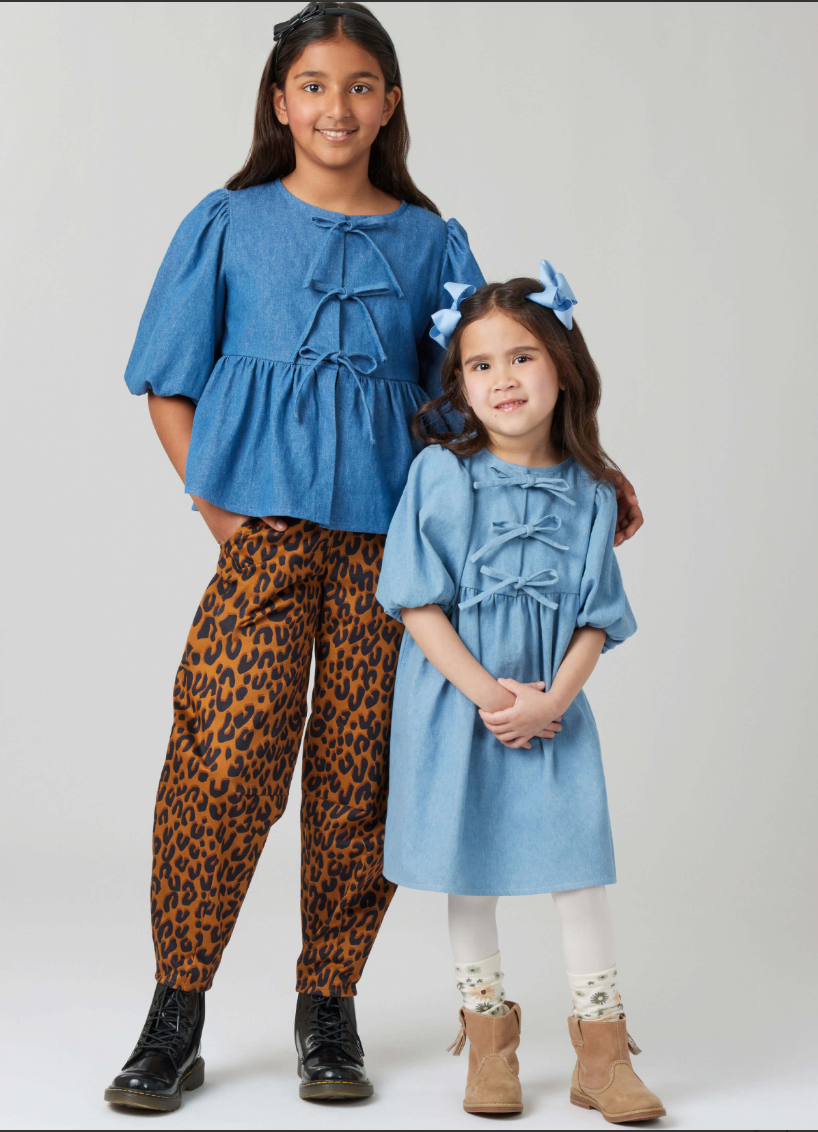Thumbnail: McCall’s Pattern M8618 Children’s and Girls’ Top, Dress and Trousers