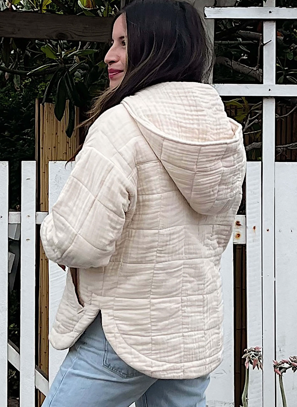 Thumbnail: Know Me Pattern ME2057 Misses’ Jacket with Optional Hood by Alissah Threads