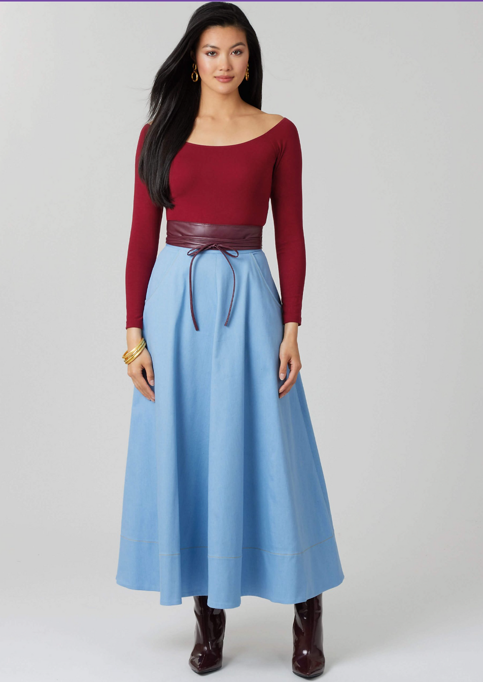 Thumbnail: McCall’s Pattern M8609 Misses’ Skirt in Three Lengths