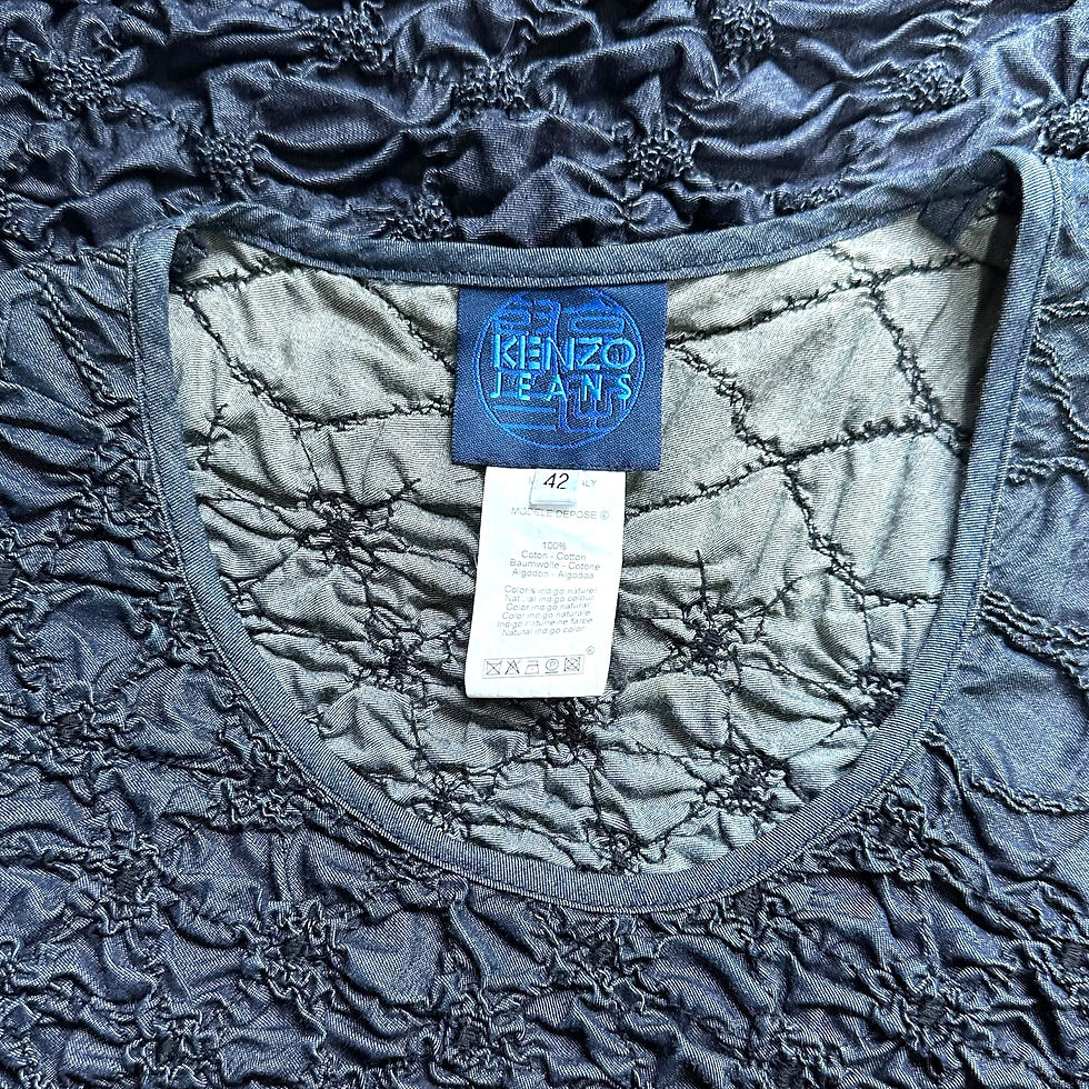 Thumbnail: 00s 'Kenzo' Ruched Denim T-shirt