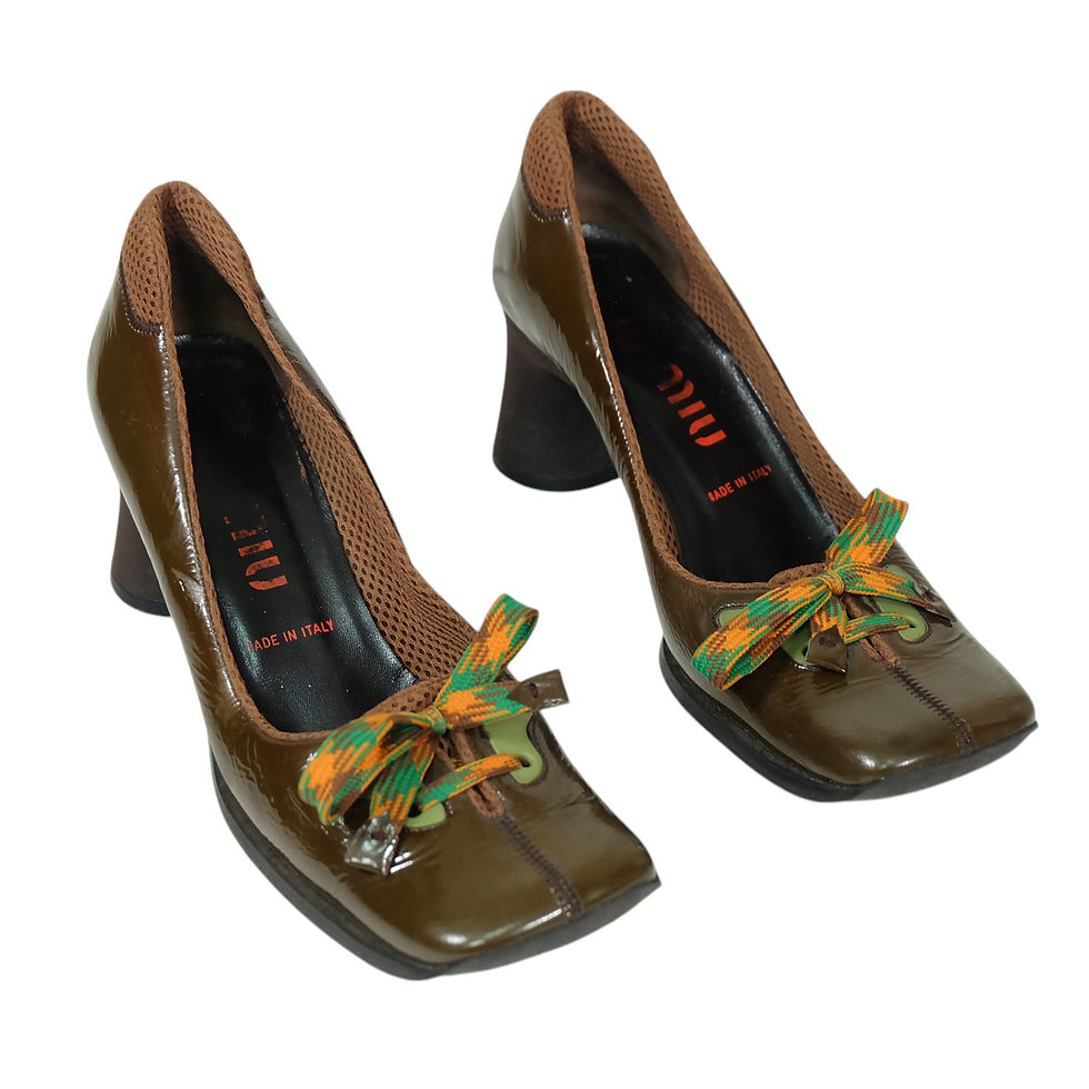 1999 'Miu Miu' Green Heels