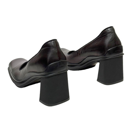 90s 'Prada' Square Toe Heels | Cheree Cheree