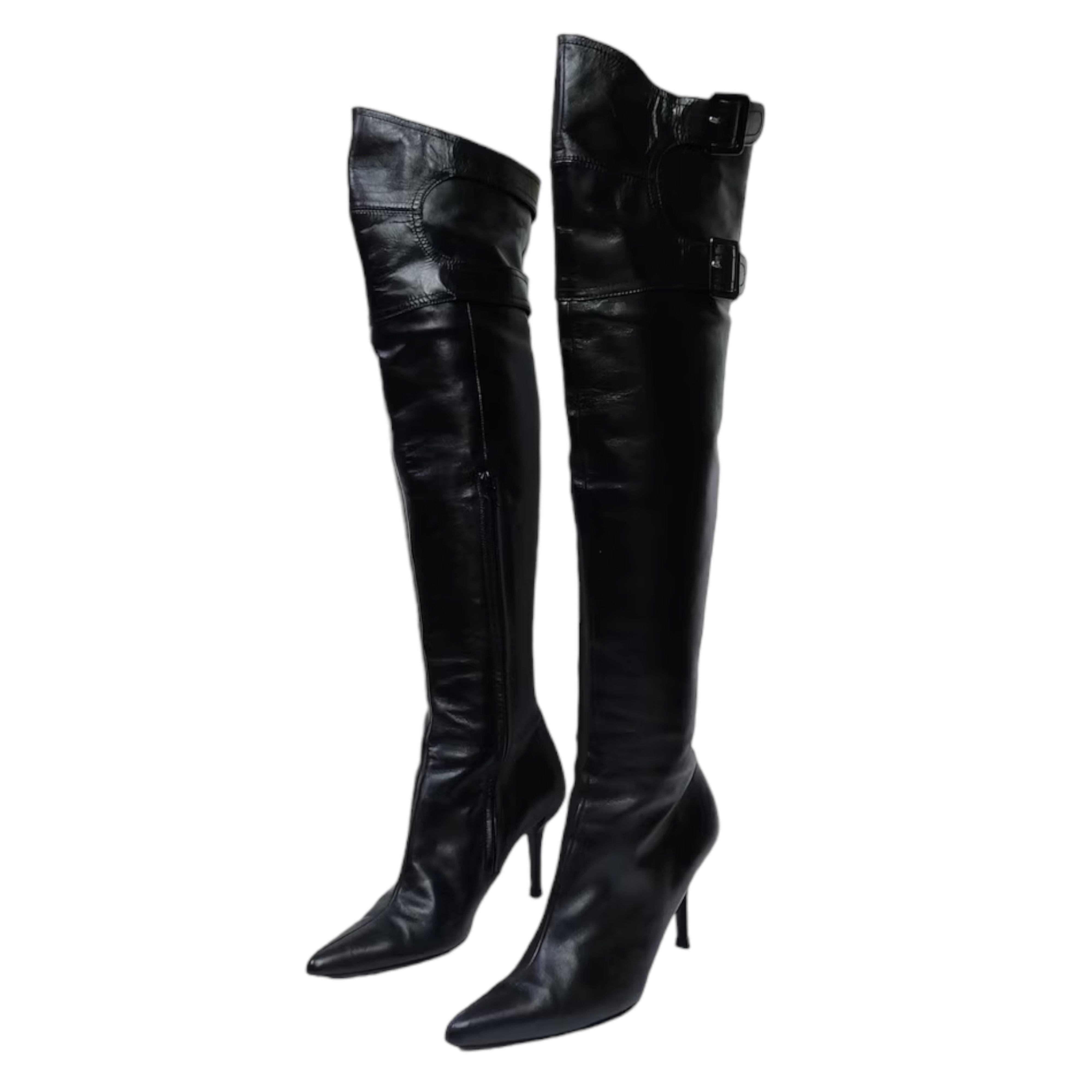 00s 'Charles Jourdan' Over-The-Knee Leather Boots