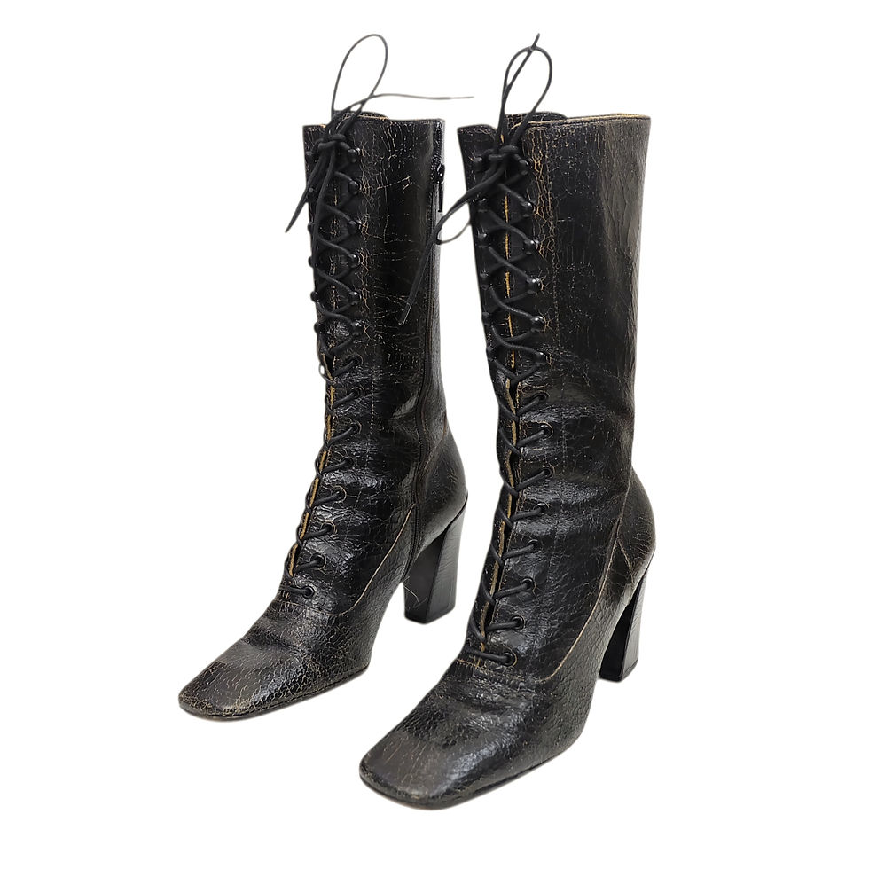 Thumbnail: 2001 'Miu Miu' Lace-up Boots