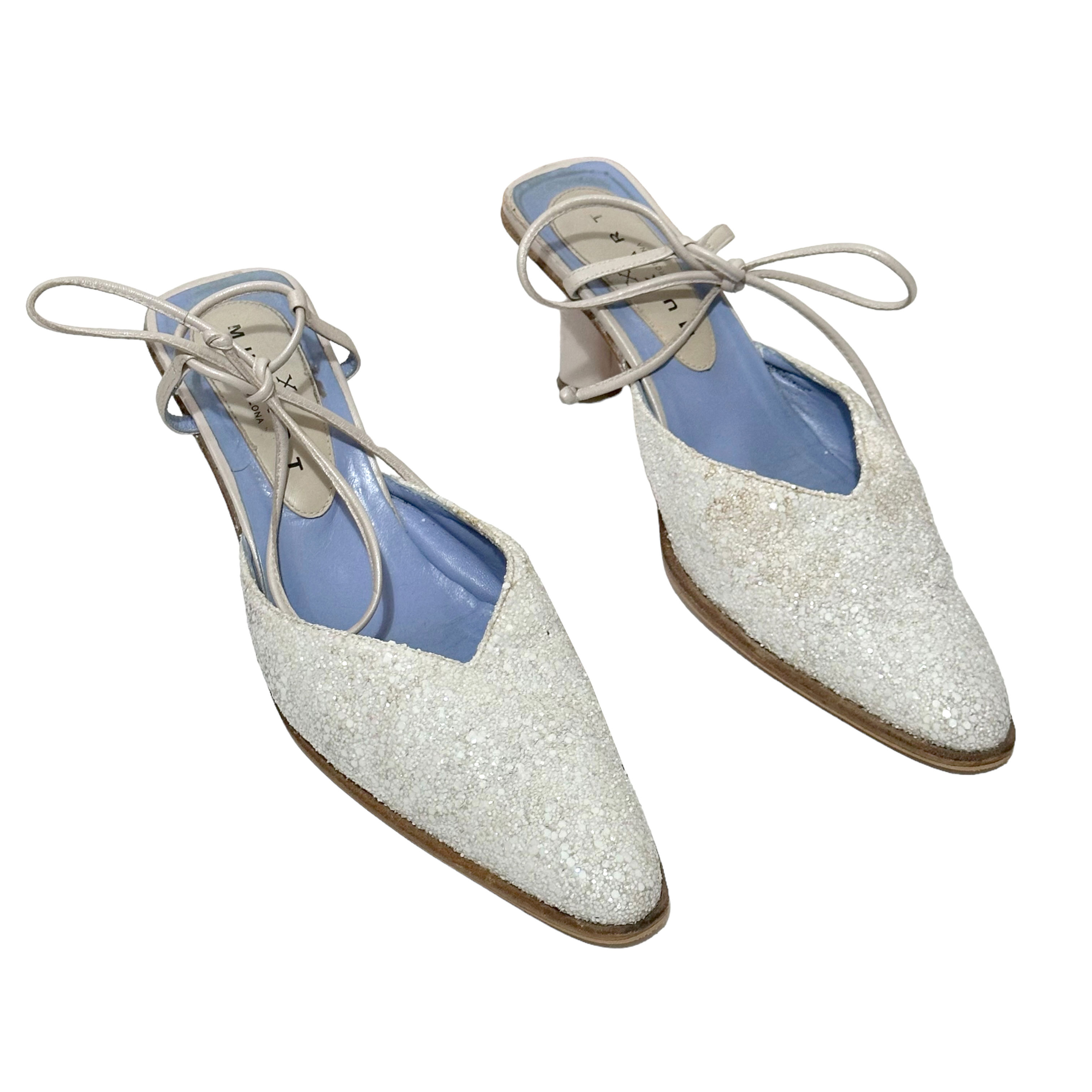 90s 'Muxart' Glitter Heels