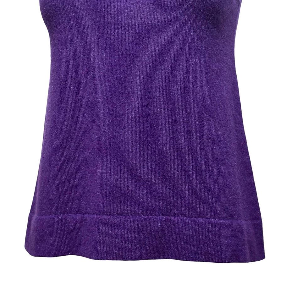 Thumbnail: 00s 'Donna Karan' Purple Knitted Top