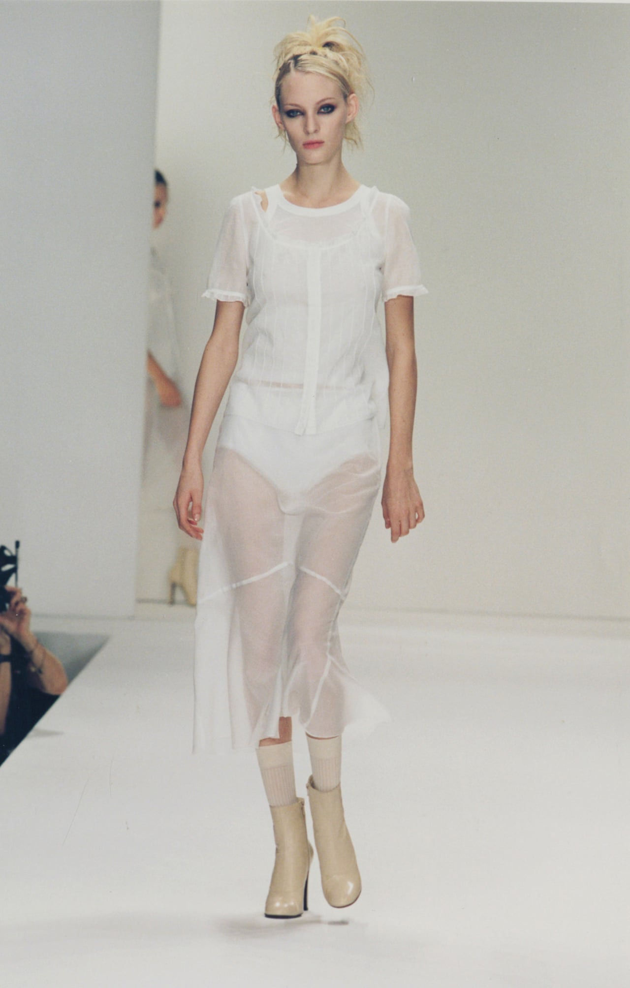 Miu Miu S/S 1997/ PALE YELLOW SHEER SKIRT