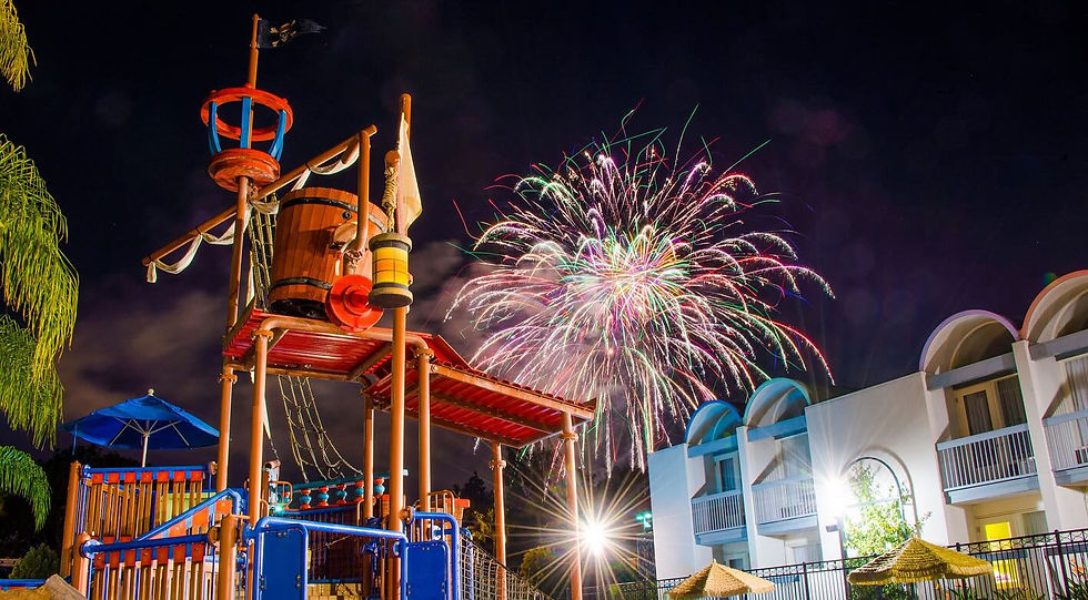 Howard Johnson Anaheim fireworks
