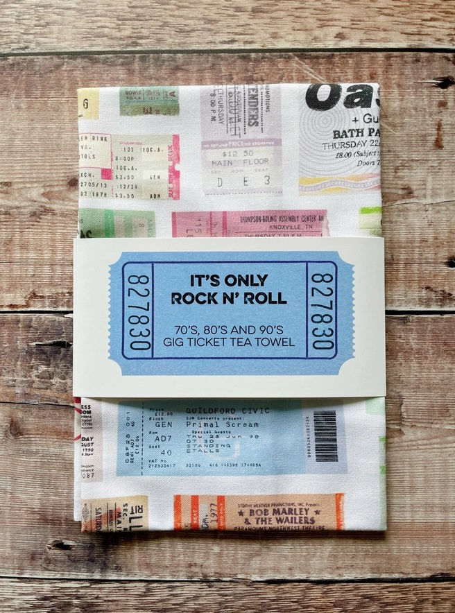 Rock N Roll Tea Towel