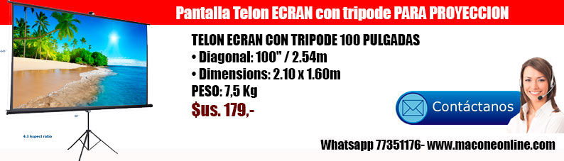 ECRAN-CON-TRIPODE--100-NEW