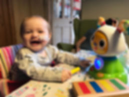 Lila playing