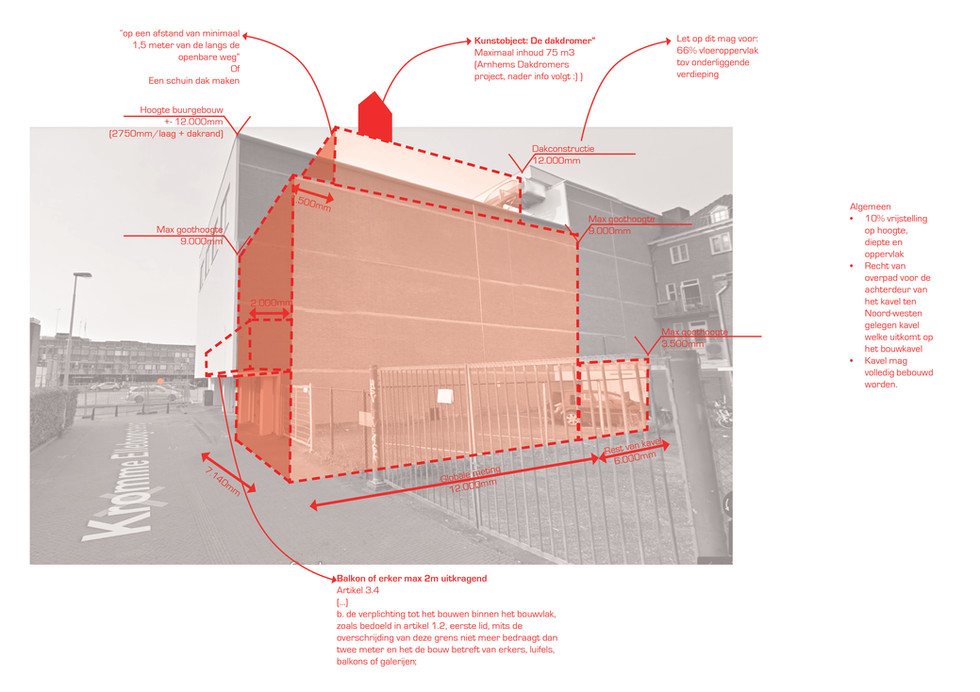 Ontwerp appartementencomplex met Dakdromer te Arnhem | Blik Architectuur