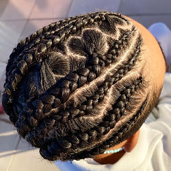 Box Braids, French,fulani, Twists, Nós bantu, Nagô, Lemonade, Kntoless, Faux Loccs entre outros penteados