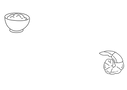 Two dark gray pixelated shapes