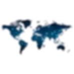 Glowing blue lights strung across a dark background