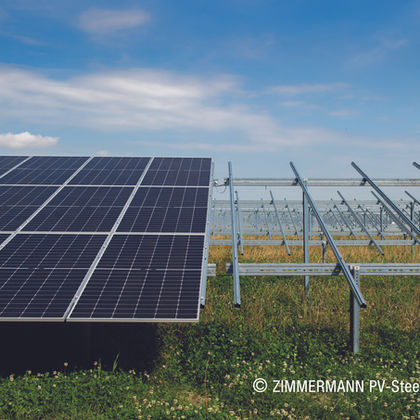 Fixed-Tilt Photovoltaic; Copyright: ZIMMERMANN PV-Steel Group