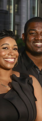 Close-up of a couple smiling during their Chicago engagement photography session