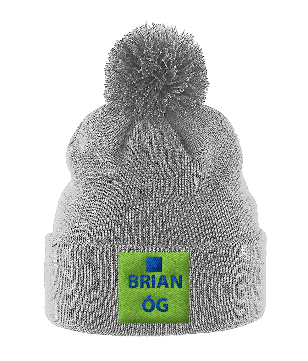 Thumbnail: Pom Pom Beanie Brian Og Logo Inverse
