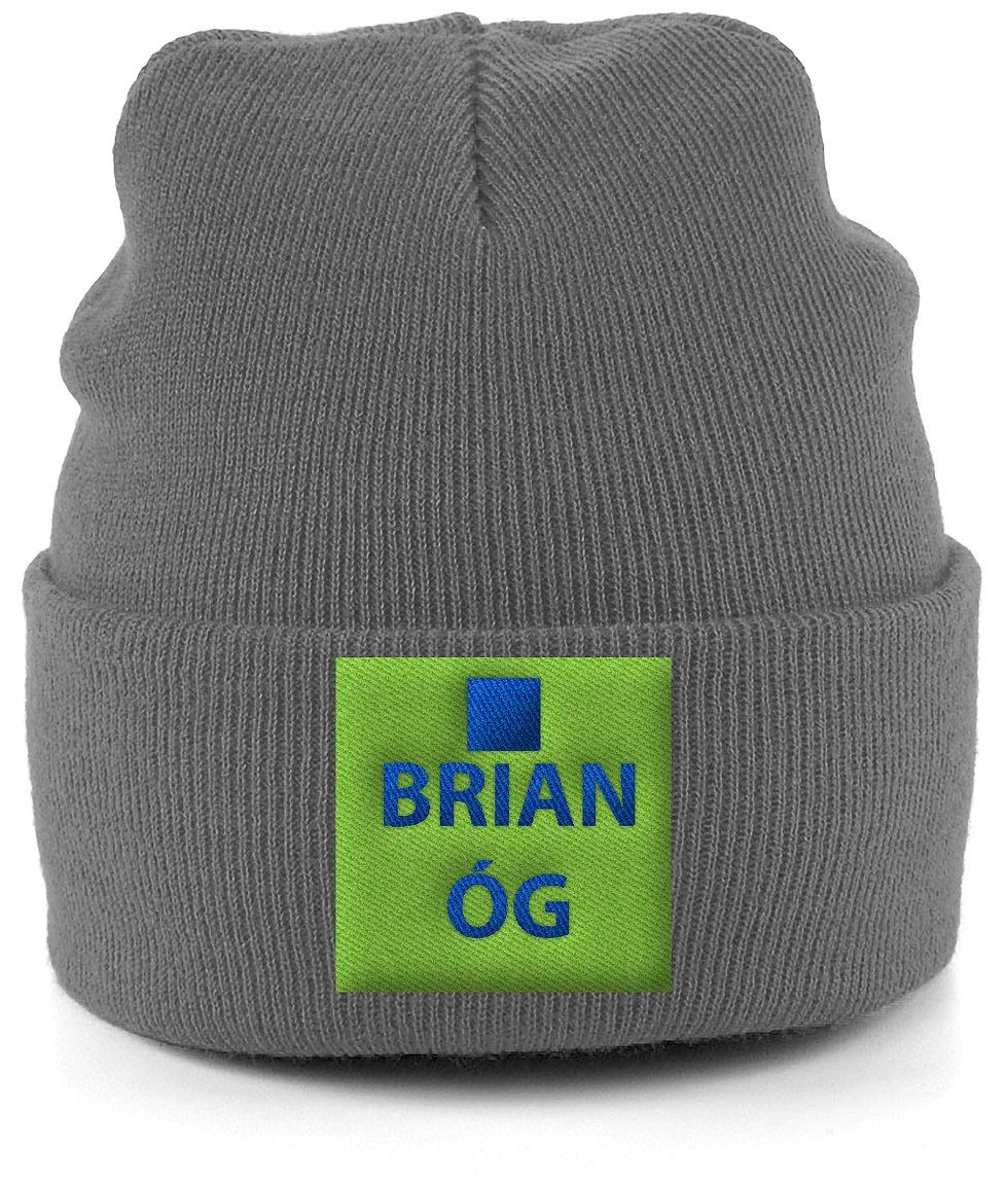 Thumbnail: Cuffed Beanie Brian Og Logo Inverse
