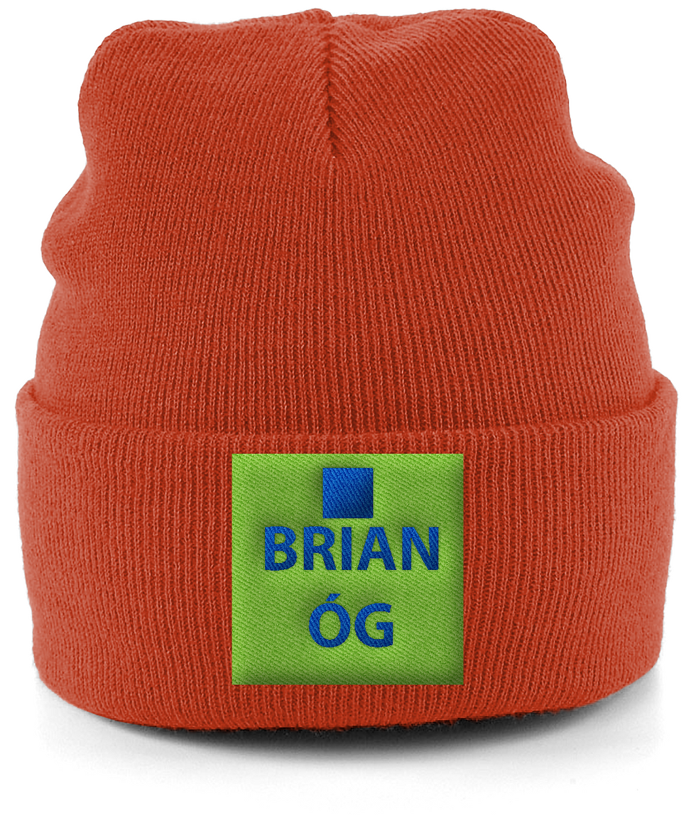 Thumbnail: Cuffed Beanie Brian Og Logo Inverse