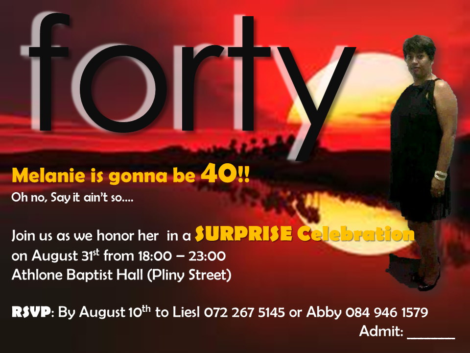 Invitations Printed for Client