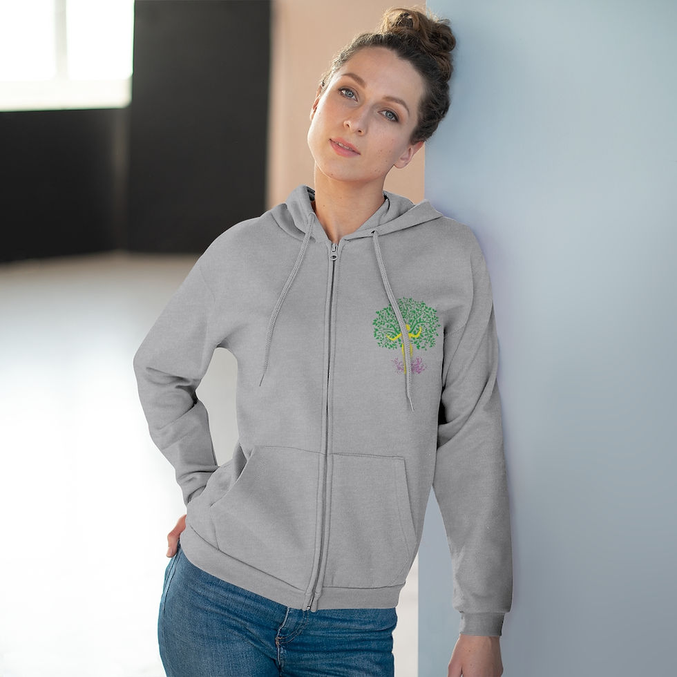 Thumbnail: Unisex Hooded Zip Sweatshirt